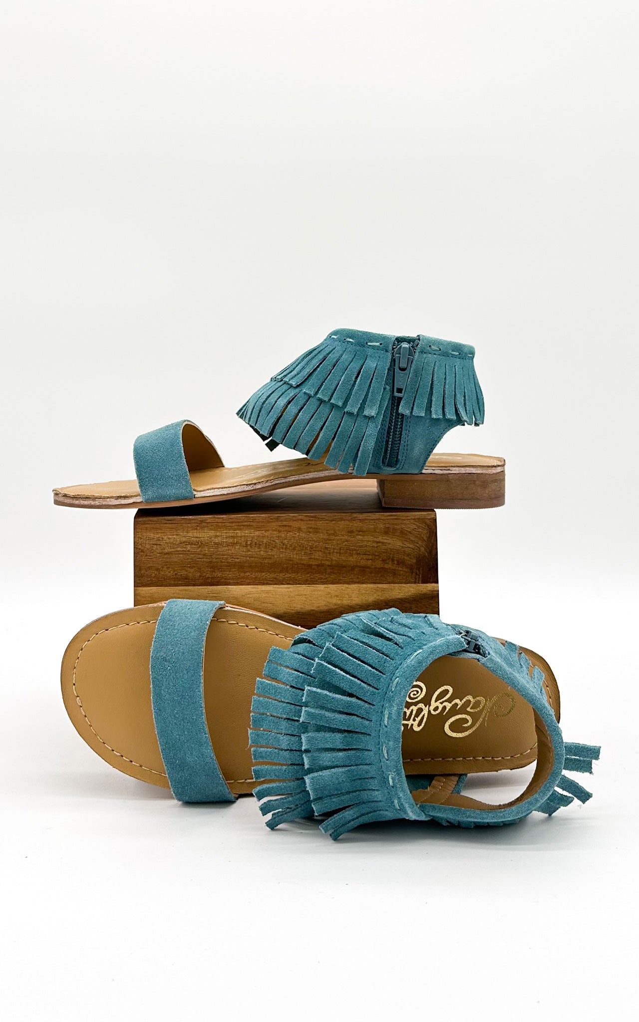 Fringe Star Sandal in Teal Southern Soul Collectives