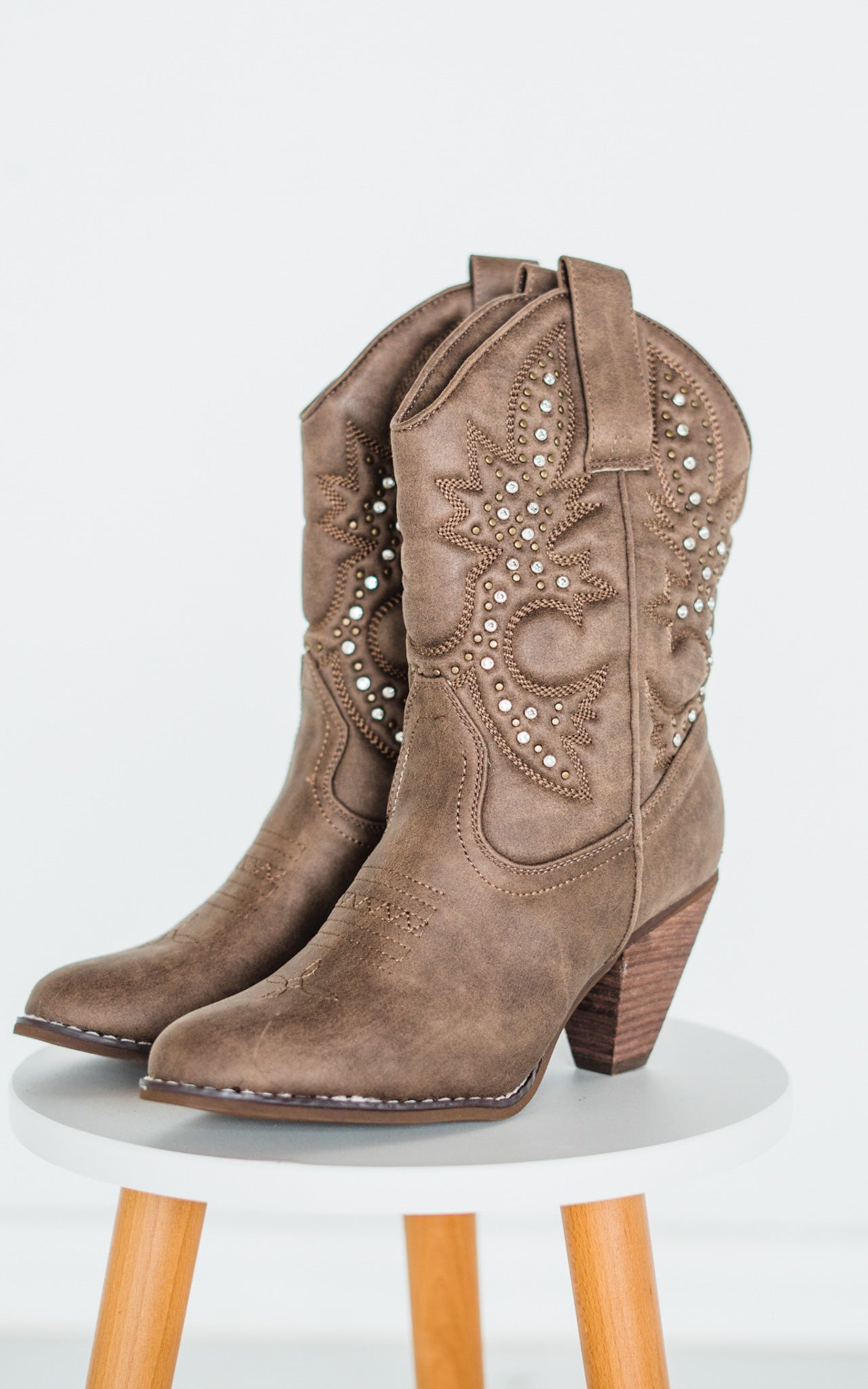 Houston Western Boots in Taupe Southern Soul Collectives