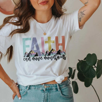 Faith Can Move Mountains Graphic T-shirt and Sswetashirt - Southern Soul Collectives
