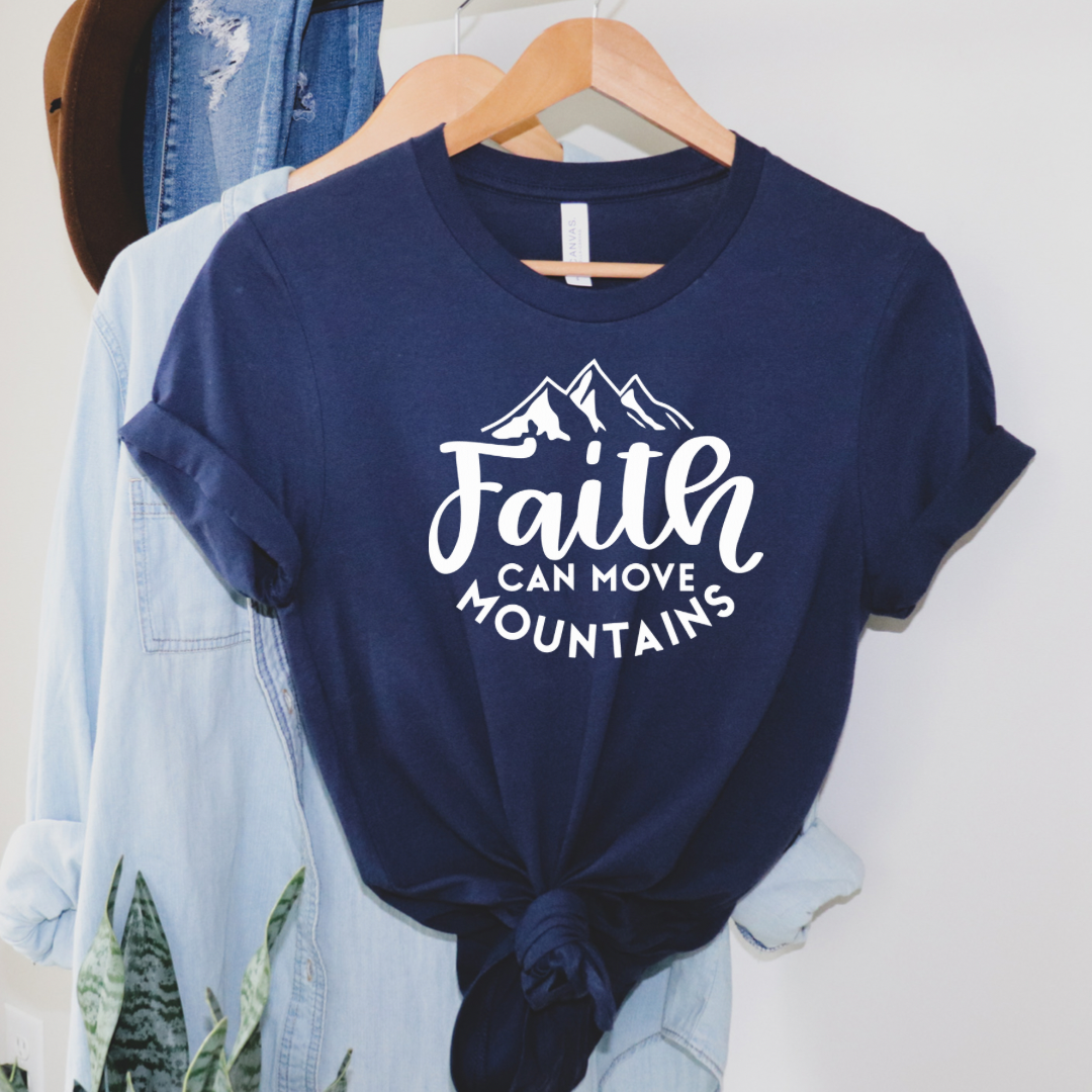 Faith Can Move Mountains Graphic T-shirt - Southern Soul Collectives