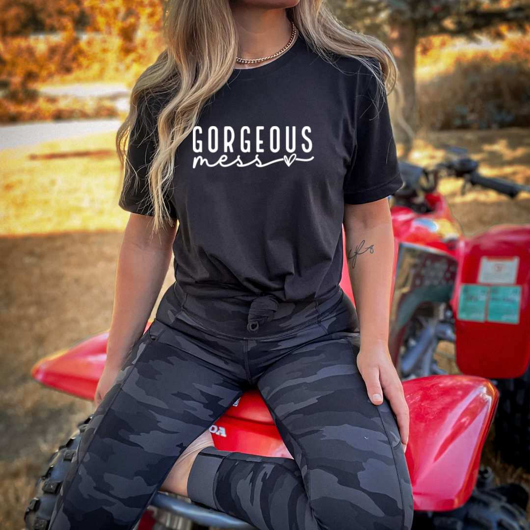 Gorgeous Mess Graphic T-shirt and Sweatshirt - Southern Soul Collectives