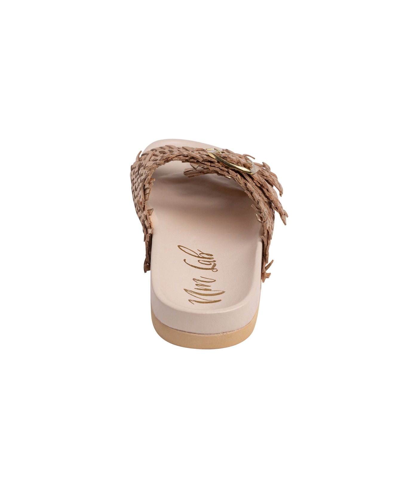 Intertwine Dual Woven Strap Slide in Champagne Southern Soul Collectives