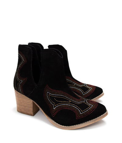 Journee Ankle Boots in Black Southern Soul Collectives