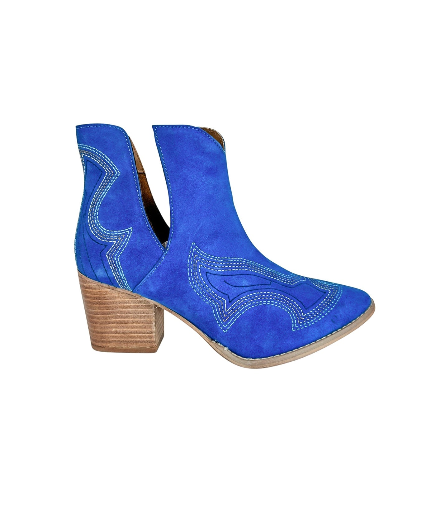 Journee Ankle Boots in Blue Southern Soul Collectives