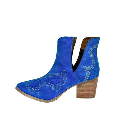 Journee Ankle Boots in Blue Southern Soul Collectives