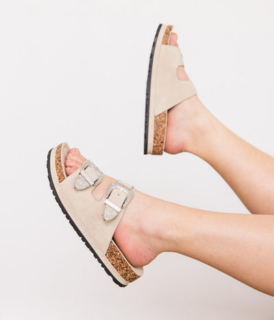 Mickie Western Slides in Cream Southern Soul Collectives