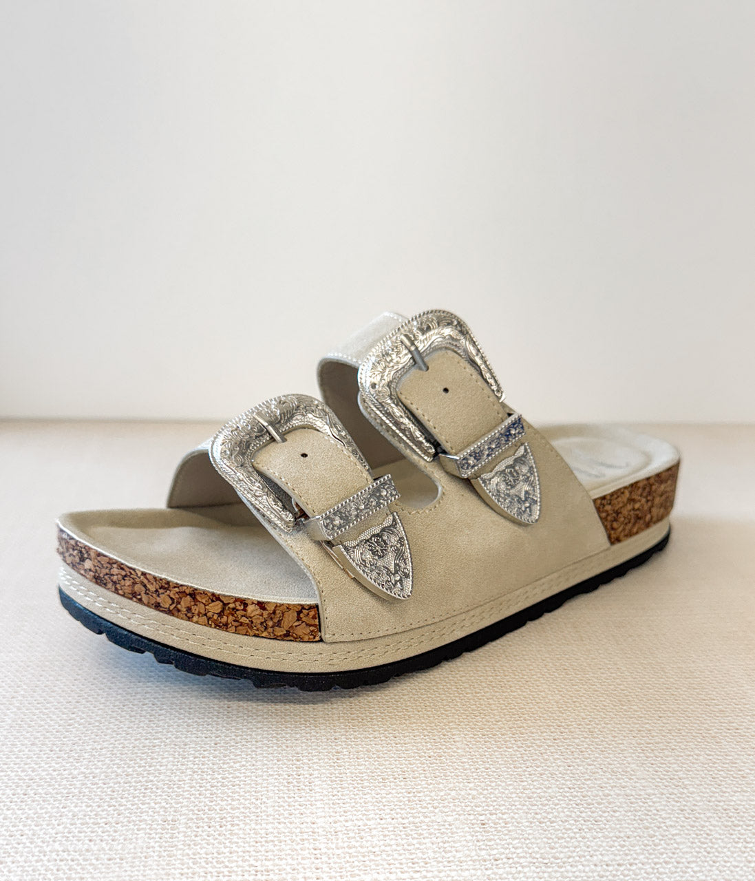 Mickie Western Slides in Cream Southern Soul Collectives