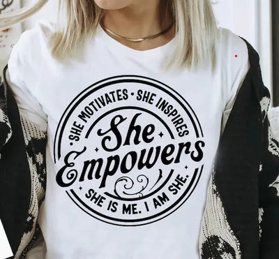 She Empowers Graphic T-shirt T-Shirt Southern Soul Collectives 