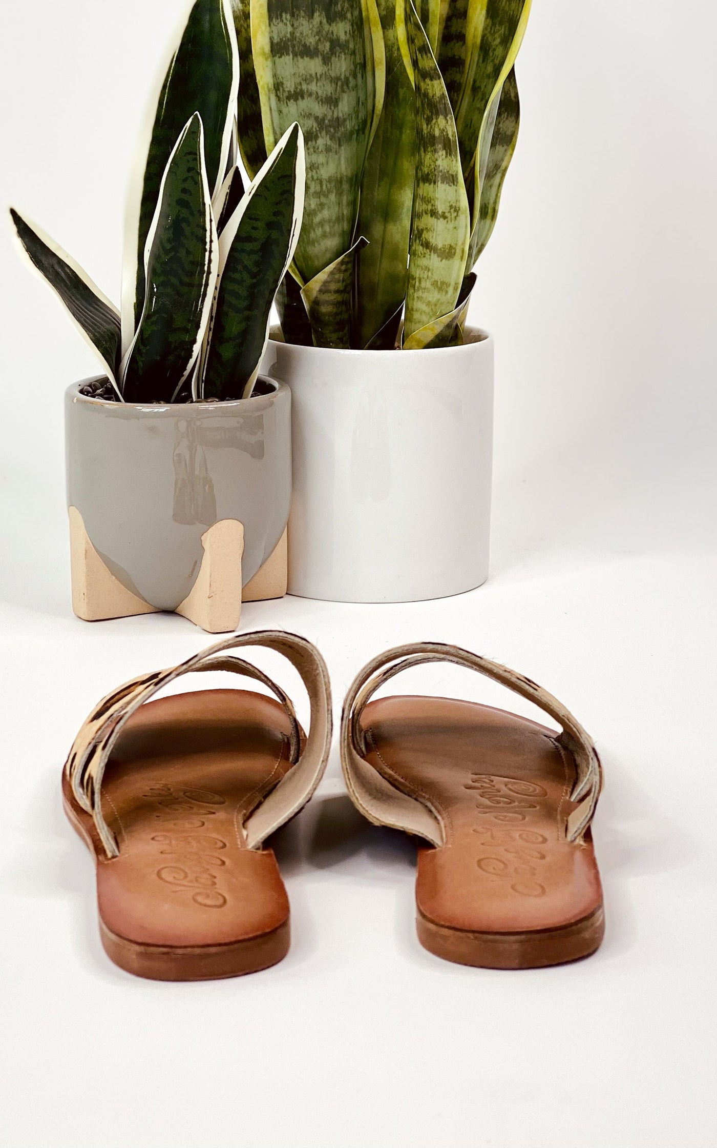 Spirited Dual Strap Slide in Leopard Southern Soul Collectives