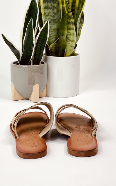 Spirited Dual Strap Slide in Leopard Southern Soul Collectives