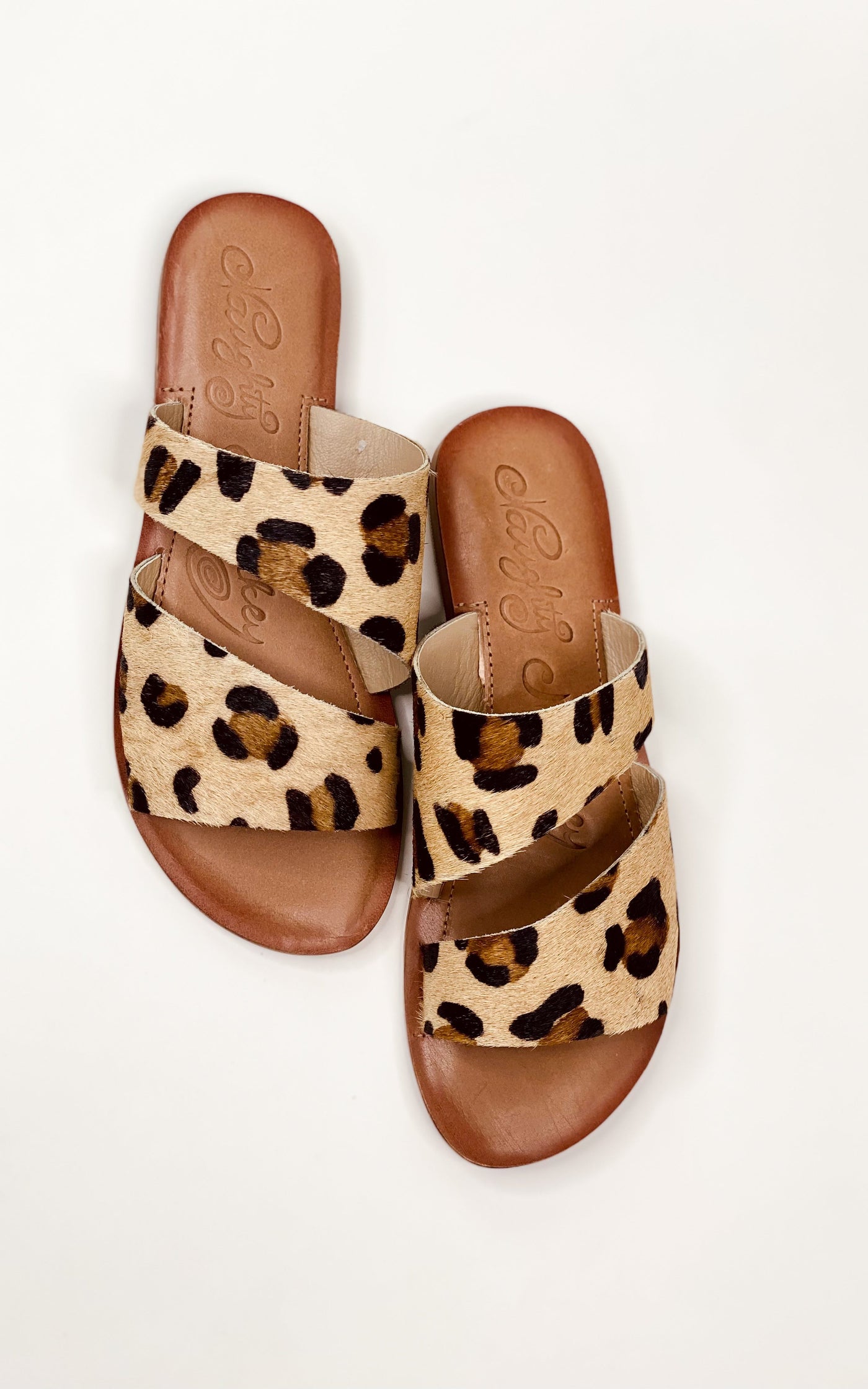 Spirited Dual Strap Slide in Leopard Southern Soul Collectives