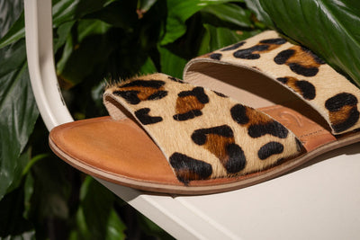 Spirited Dual Strap Slide in Leopard Southern Soul Collectives
