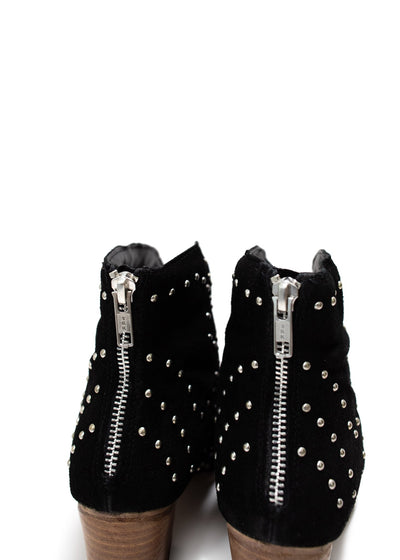 Twilight Studded Heeled Ankle Boot in Black Southern Soul Collectives