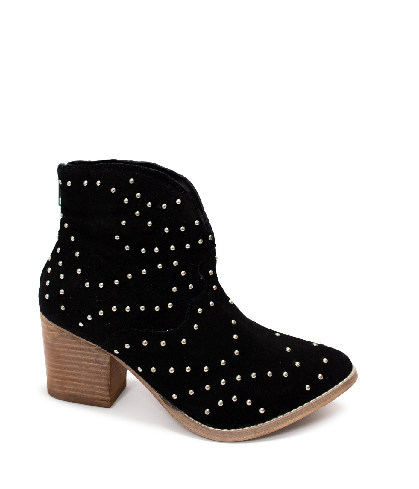 Twilight Studded Heeled Ankle Boot in Black Southern Soul Collectives