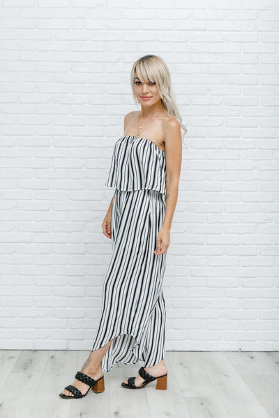 Modern Stripes Sleeveless Jumpsuit Womens Southern Soul Collectives 