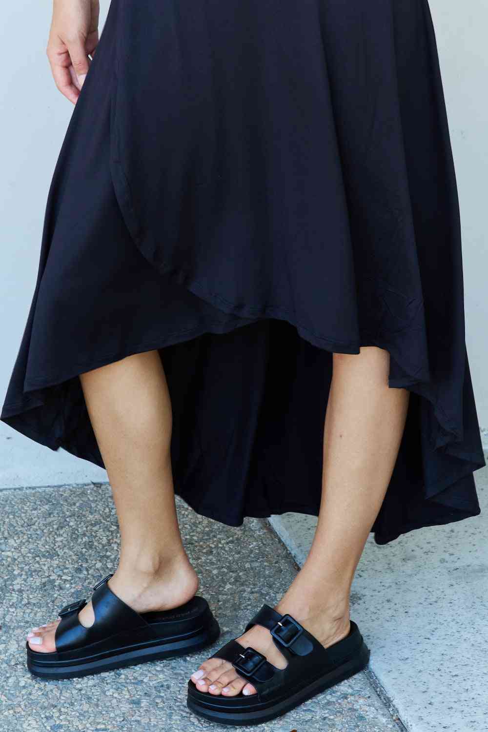 Ninexis First Choice High Waisted Flare Maxi Skirt in Black  Southern Soul Collectives