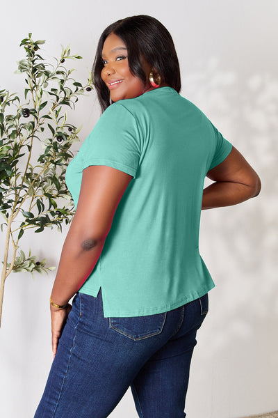 Basic Bae Full Size Round Neck Short Sleeve T-Shirt Southern Soul Collectives