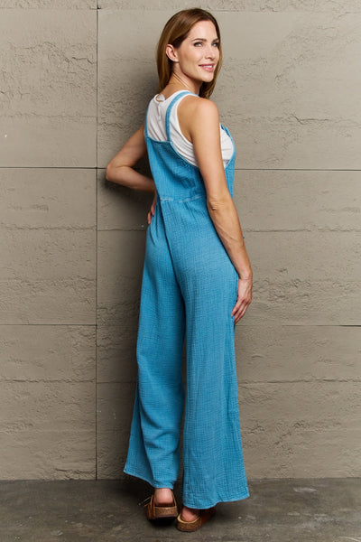 HEYSON Playful Mineral Wash Gauze Overalls  Southern Soul Collectives 