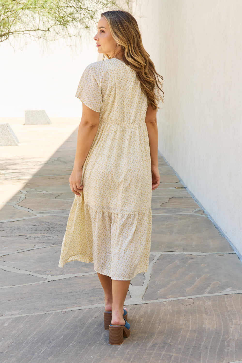 HEYSON Spring Baby Full Size Kimono Sleeve Midi Dress in Cream  Southern Soul Collectives 