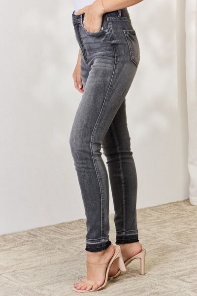 Judy Blue Full Size High Waist Tummy Control Release Hem Skinny Jeans  Southern Soul Collectives