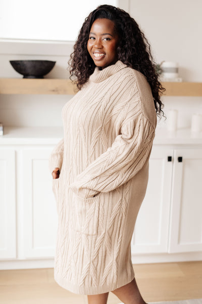 Bundled Beauty Turtleneck Sweater Dress Womens Southern Soul Collectives