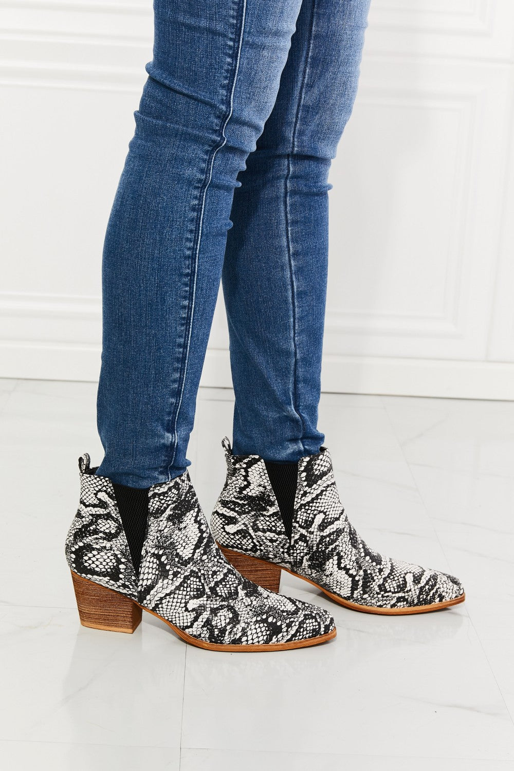 Back At It Point Toe Bootie in Snakeskin  Southern Soul Collectives 
