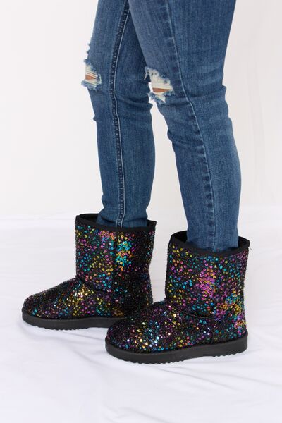 Forever Link Sequin Thermal Flat Boots  Southern Soul Collectives