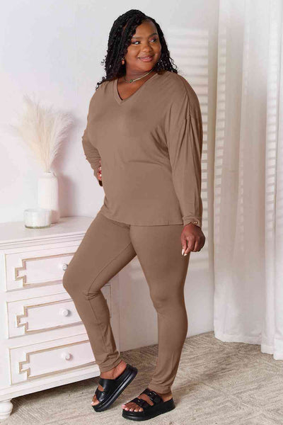 Baby Soft V-Neck Soft Long Sleeve Top and Pants Lounge Set in Multiple Colors  Southern Soul Collectives