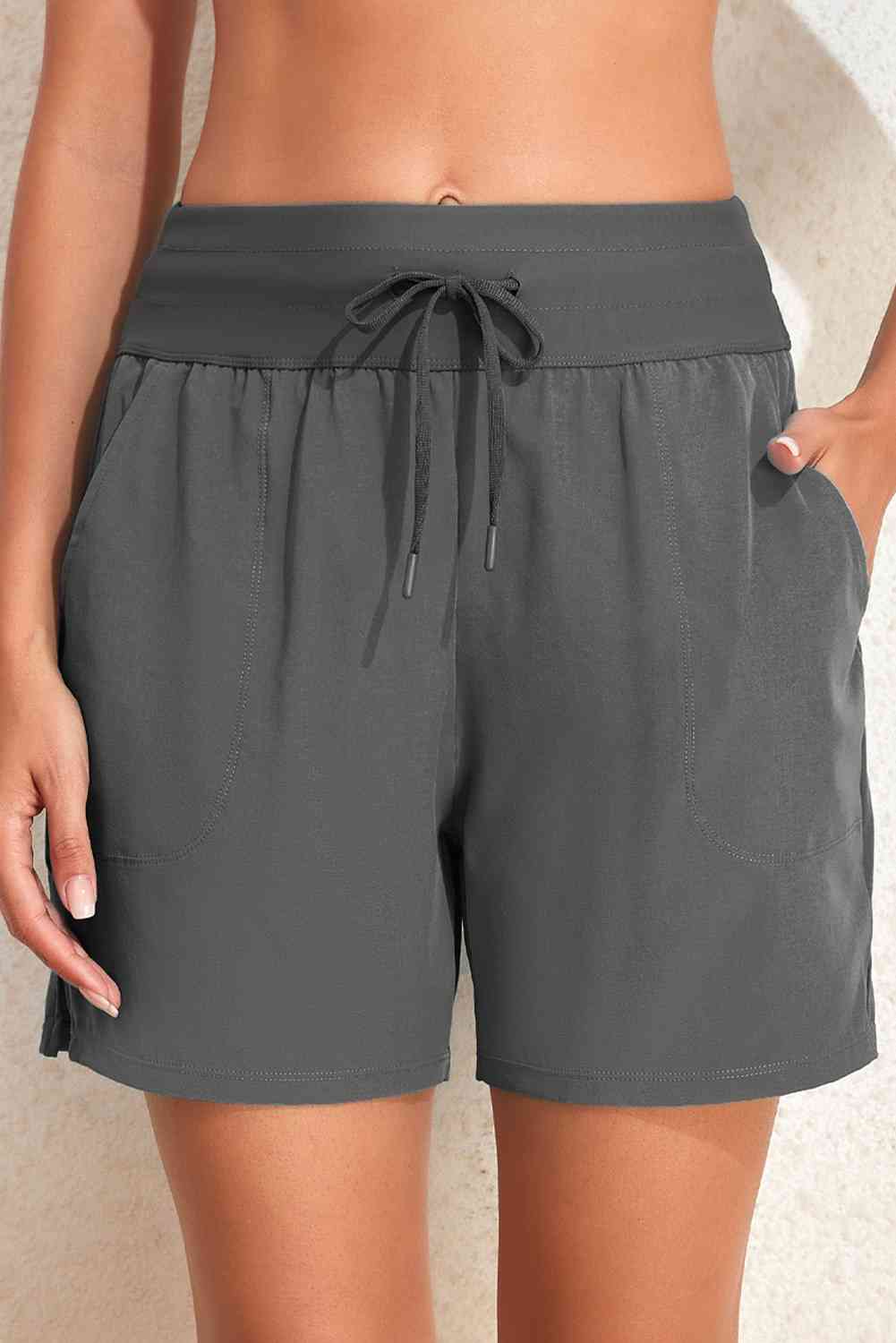 Drawstring Swim Shorts with Pockets  Southern Soul Collectives