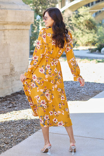 Floral Tie Back Flounce Sleeve Dress in  Southern Soul Collectives