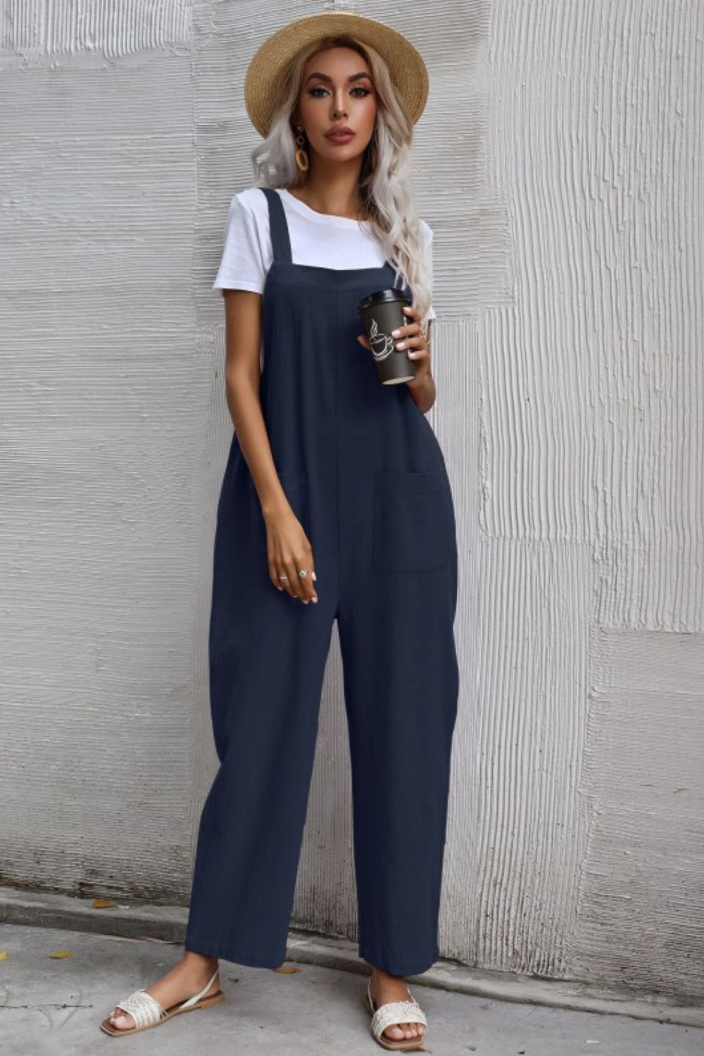 Wide Leg Overalls with Front Pockets  Southern Soul Collectives 