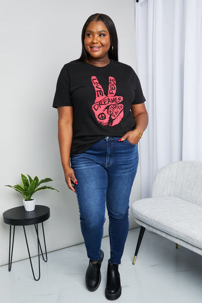 mineB Full Size Graphic Tunic T-Shirt  Southern Soul Collectives 