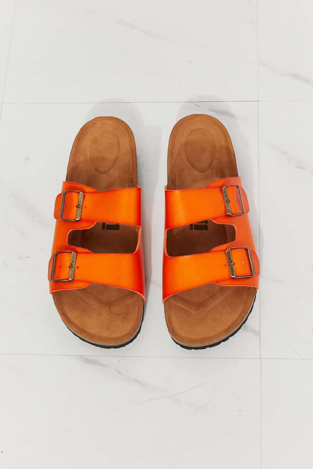 MMShoes Feeling Alive Double Banded Slide Sandals in Orange  Southern Soul Collectives 