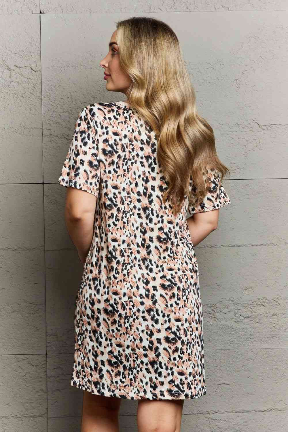 Quilted Quivers Button Down Sleepwear Dress in Animal Print  Southern Soul Collectives