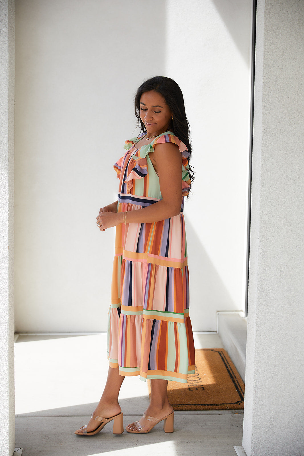 Painted Palette Midi Dress Womens Southern Soul Collectives 