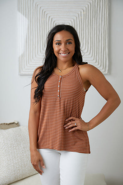 Tip Me Off Striped Tank Womens Southern Soul Collectives 
