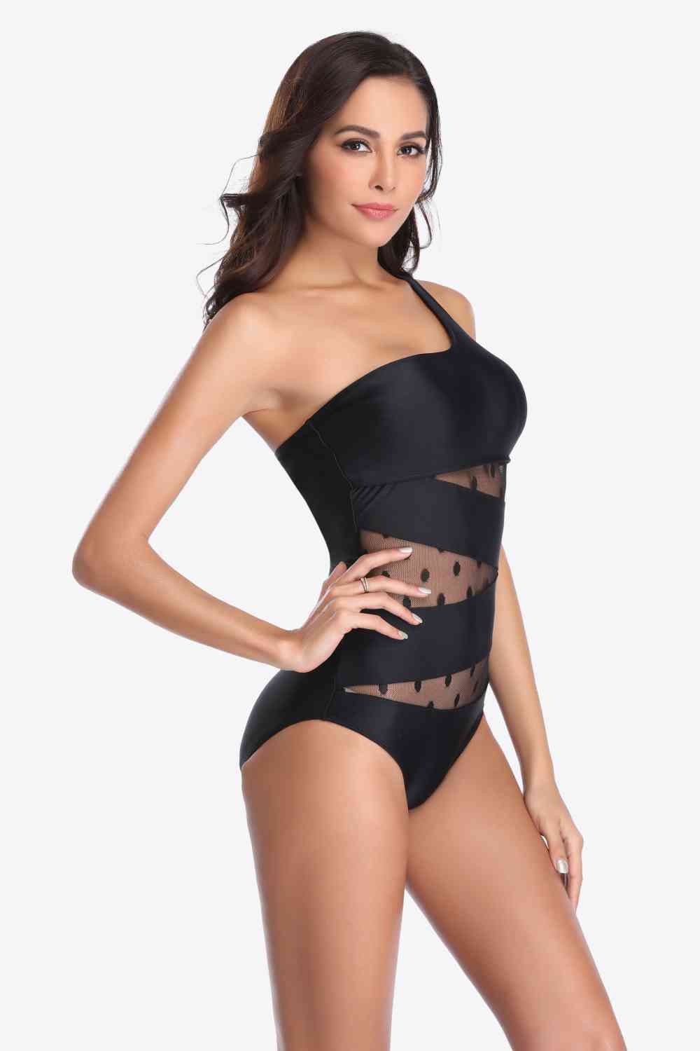 One-Shoulder Sleeveless One-Piece Swimsuit  Southern Soul Collectives