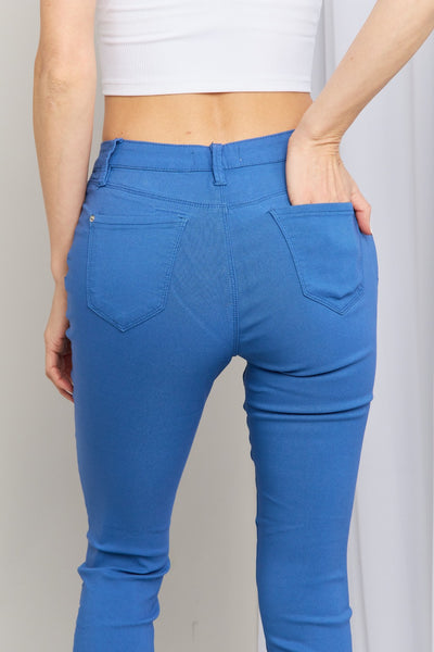 YMI Jeanswear Kate Hyper-Stretch Mid-Rise Skinny Jeans in Electric Blue  Southern Soul Collectives 