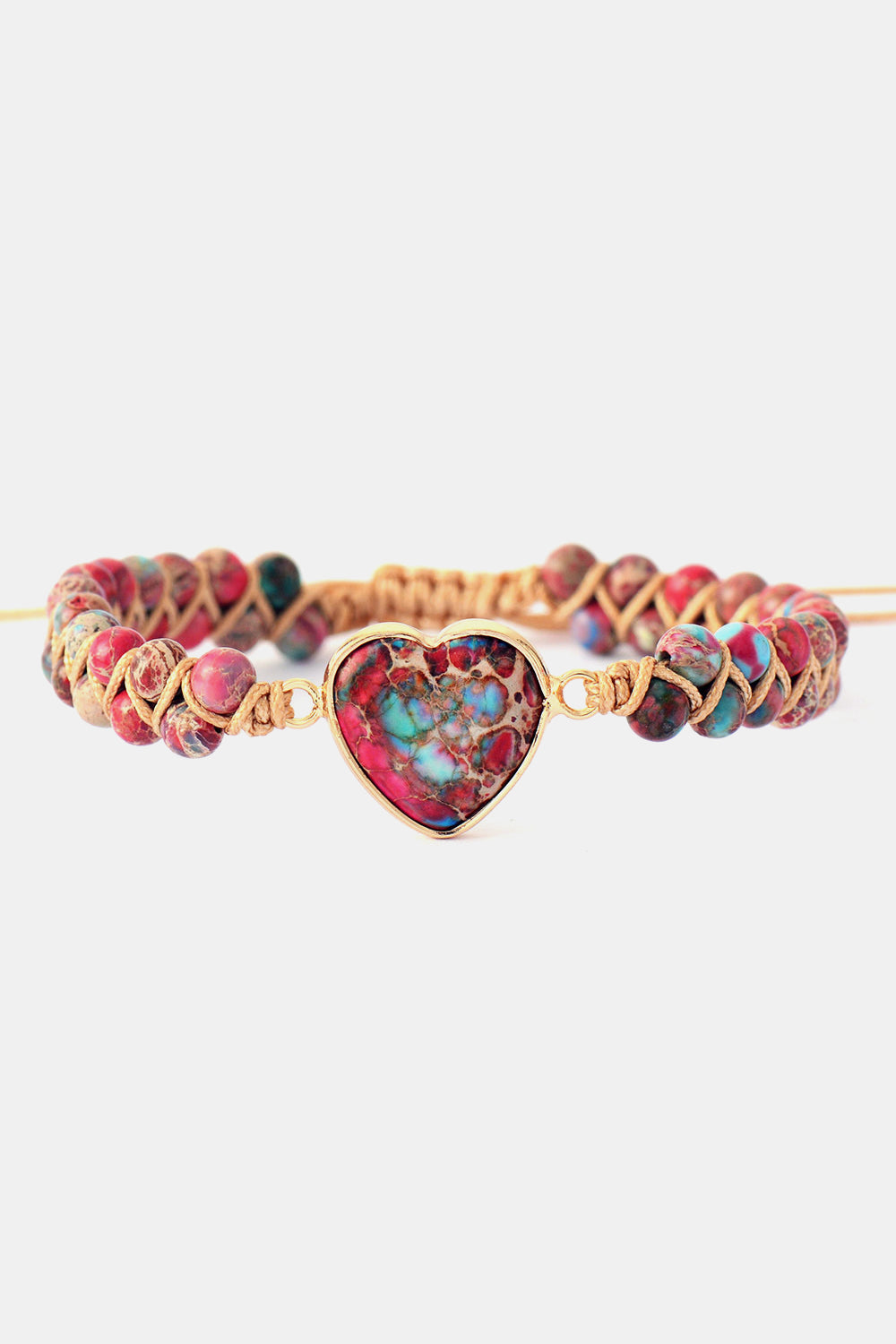 Handmade Heart Shape Natural Stone Bracelet  Southern Soul Collectives 