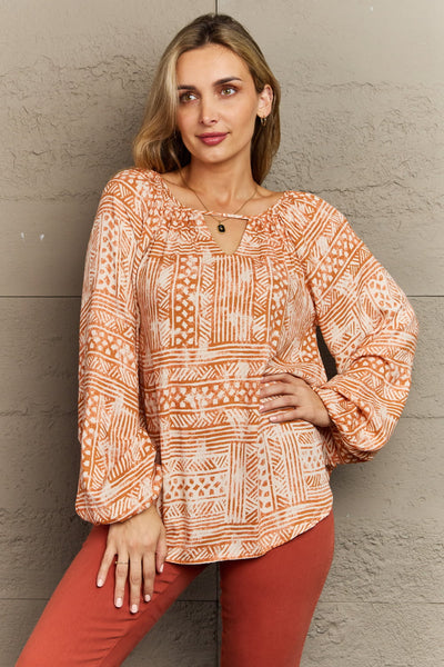 HEYSON Just For You Full Size Aztec Tunic Top  Southern Soul Collectives 