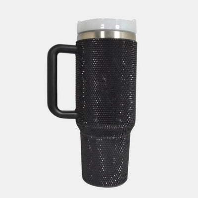40 oz. Rhinestone Stainless Steel Tumbler with Straw in Multiple Colors  Southern Soul Collectives