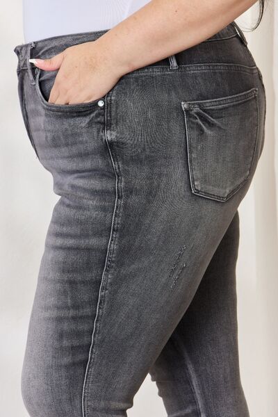 Judy Blue Full Size High Waist Tummy Control Release Hem Skinny Jeans  Southern Soul Collectives