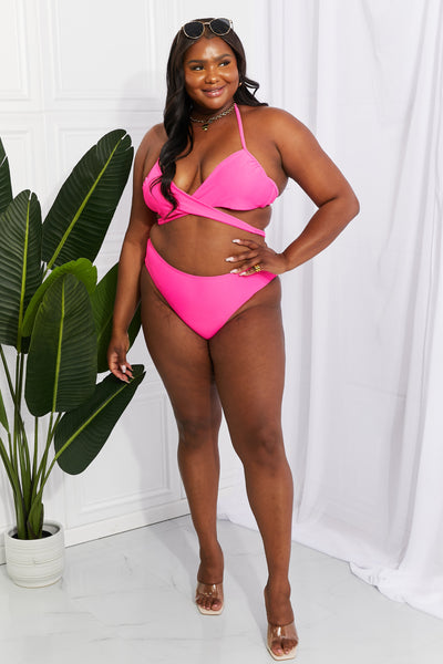 Summer Splash Halter Bikini Set in Hot Pink  Southern Soul Collectives 