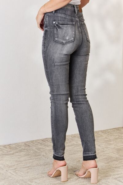 Judy Blue Full Size High Waist Tummy Control Release Hem Skinny Jeans  Southern Soul Collectives