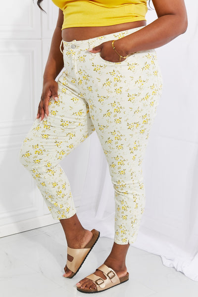 Judy Blue Golden Meadow Floral Skinny Jeans  Southern Soul Collectives 