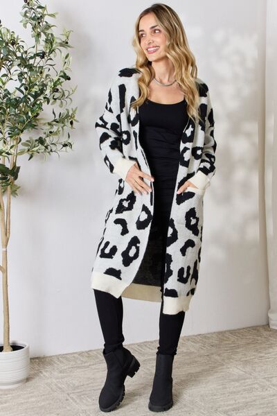 BiBi Leopard Open Front Cardigan  Southern Soul Collectives