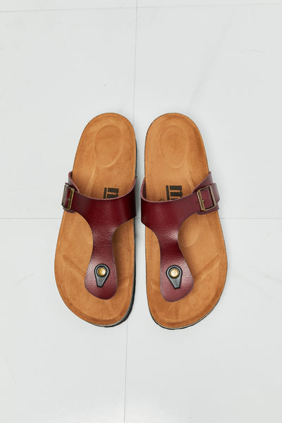 MMShoes Drift Away T-Strap Flip-Flop in Brown  Southern Soul Collectives 