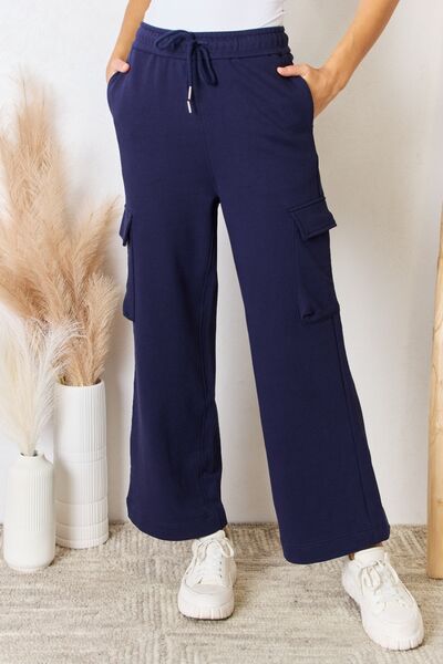 RISEN Drawstring Relaxed Cargo Wide Leg Pants  Southern Soul Collectives
