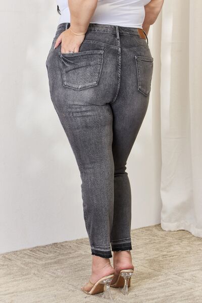 Judy Blue Full Size High Waist Tummy Control Release Hem Skinny Jeans  Southern Soul Collectives