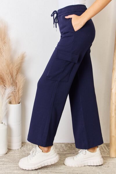 RISEN Drawstring Relaxed Cargo Wide Leg Pants  Southern Soul Collectives